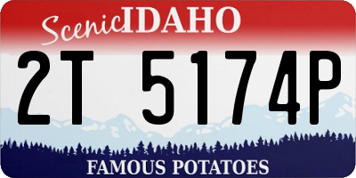 ID license plate 2T5174P