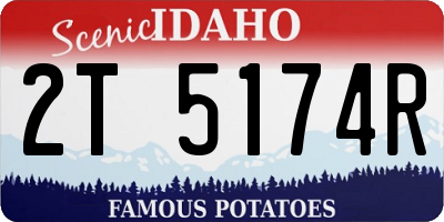ID license plate 2T5174R