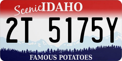 ID license plate 2T5175Y