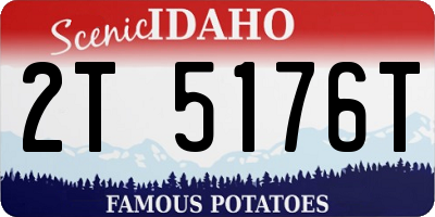 ID license plate 2T5176T