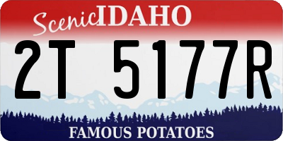 ID license plate 2T5177R