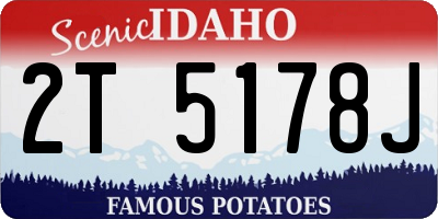 ID license plate 2T5178J