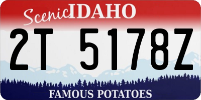 ID license plate 2T5178Z
