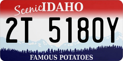ID license plate 2T5180Y