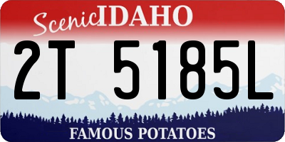 ID license plate 2T5185L