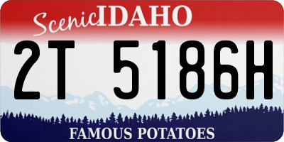 ID license plate 2T5186H