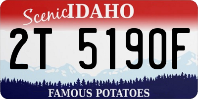 ID license plate 2T5190F