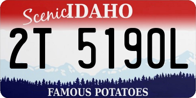 ID license plate 2T5190L