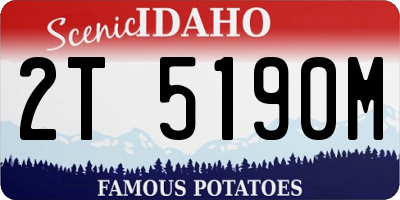 ID license plate 2T5190M