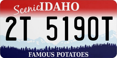 ID license plate 2T5190T