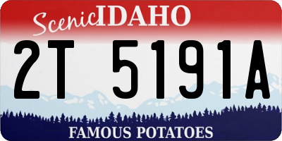 ID license plate 2T5191A