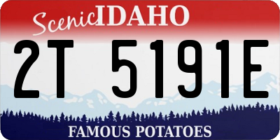 ID license plate 2T5191E