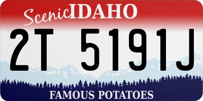 ID license plate 2T5191J
