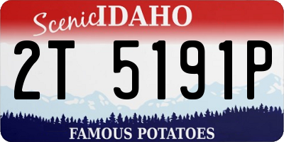 ID license plate 2T5191P