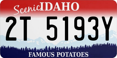 ID license plate 2T5193Y