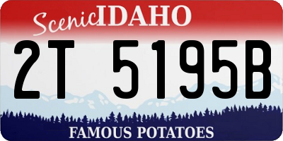 ID license plate 2T5195B