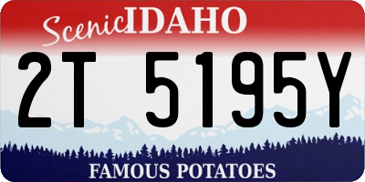 ID license plate 2T5195Y