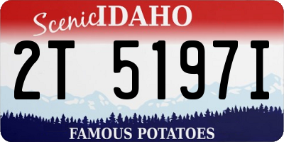 ID license plate 2T5197I