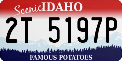 ID license plate 2T5197P