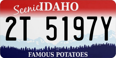 ID license plate 2T5197Y
