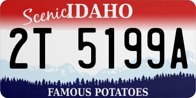 ID license plate 2T5199A