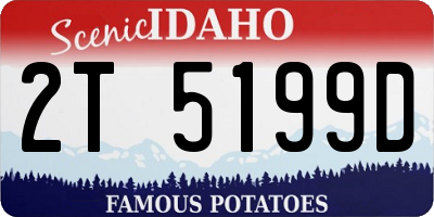 ID license plate 2T5199D