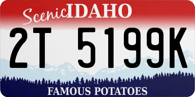 ID license plate 2T5199K