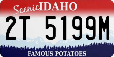 ID license plate 2T5199M