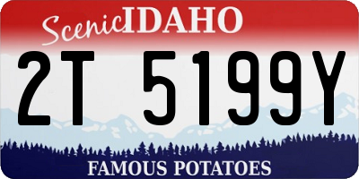 ID license plate 2T5199Y