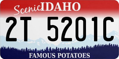 ID license plate 2T5201C