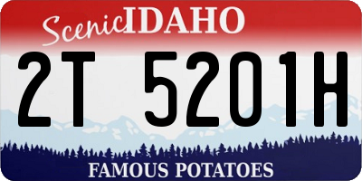 ID license plate 2T5201H