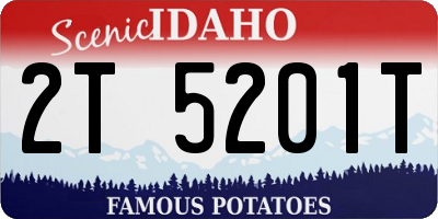 ID license plate 2T5201T