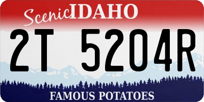 ID license plate 2T5204R