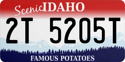 ID license plate 2T5205T