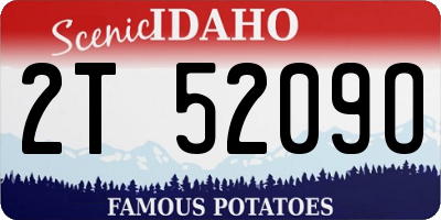 ID license plate 2T5209O