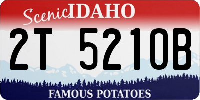 ID license plate 2T5210B