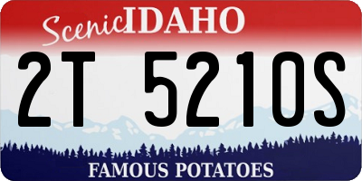 ID license plate 2T5210S