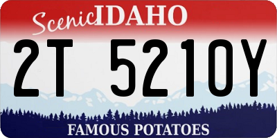 ID license plate 2T5210Y
