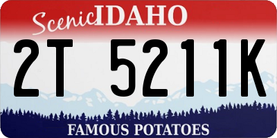 ID license plate 2T5211K