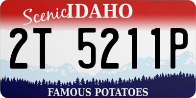 ID license plate 2T5211P