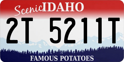 ID license plate 2T5211T