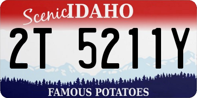 ID license plate 2T5211Y