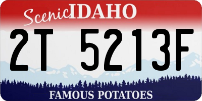 ID license plate 2T5213F