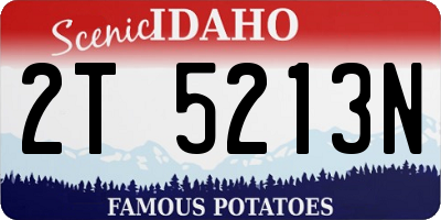 ID license plate 2T5213N