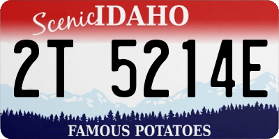 ID license plate 2T5214E