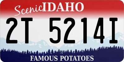 ID license plate 2T5214I