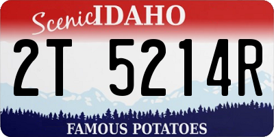 ID license plate 2T5214R