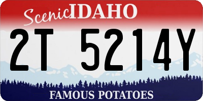ID license plate 2T5214Y