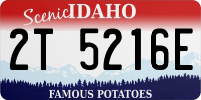 ID license plate 2T5216E