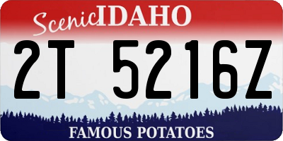 ID license plate 2T5216Z